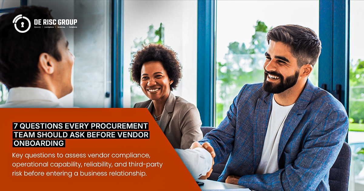 7 Questions Every Procurement Team Should Ask Before Vendor Onboarding